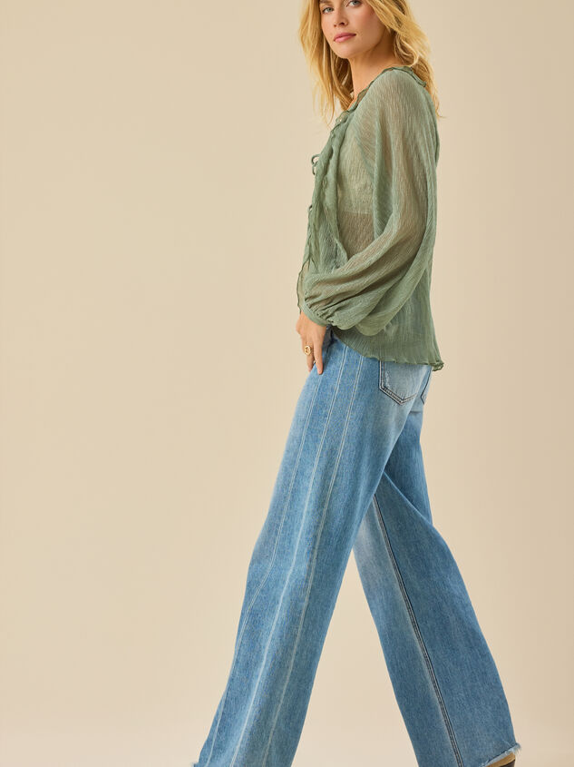 Sasha Chiffon Kimono Detail 3 - TULLABEE