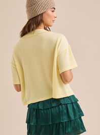 Ada Ribbed Boxy Tee Detail 4 - TULLABEE
