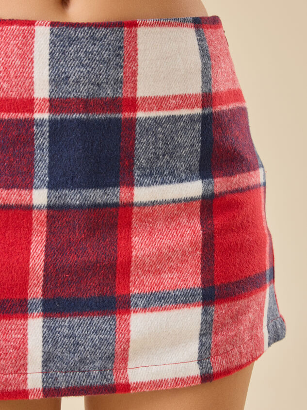 Kati Plaid Skort Detail 2 - TULLABEE