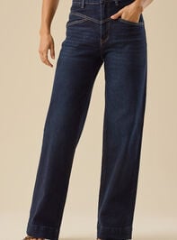 Jade Wide Leg Jeans Detail 3 - TULLABEE