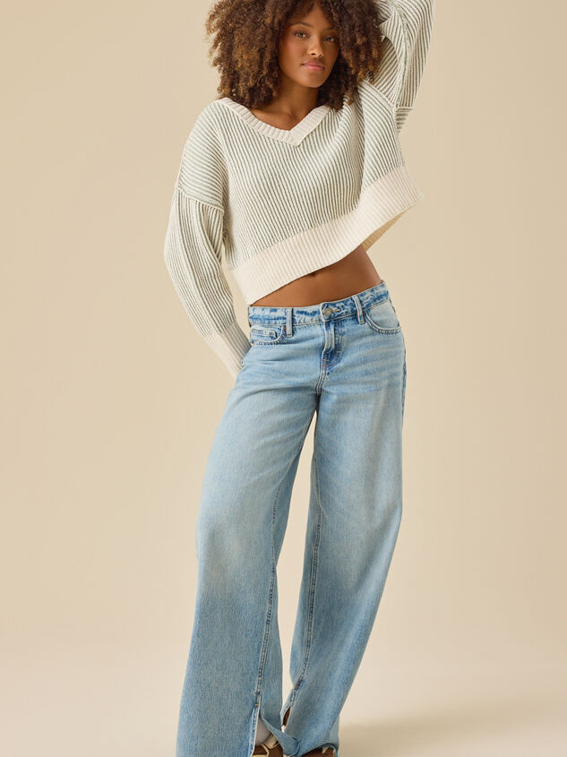 Ophelia Cropped Matte Chenille Sweater Detail 2 - TULLABEE
