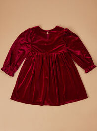 Scarlett Velvet Bow Dress Detail 3 - TULLABEE