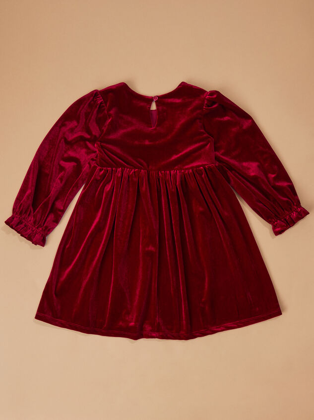 Scarlett Velvet Bow Dress Detail 3 - TULLABEE