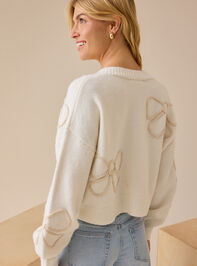 Bonnie 3D Bow Cardigan Detail 4 - TULLABEE