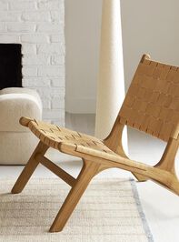 Cala Wood & Leather Chair Detail 2 - TULLABEE