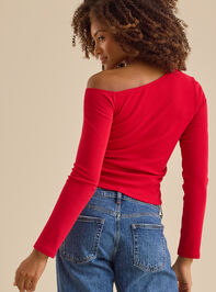 Jeanette Asymmetrical Top Detail 4 - TULLABEE