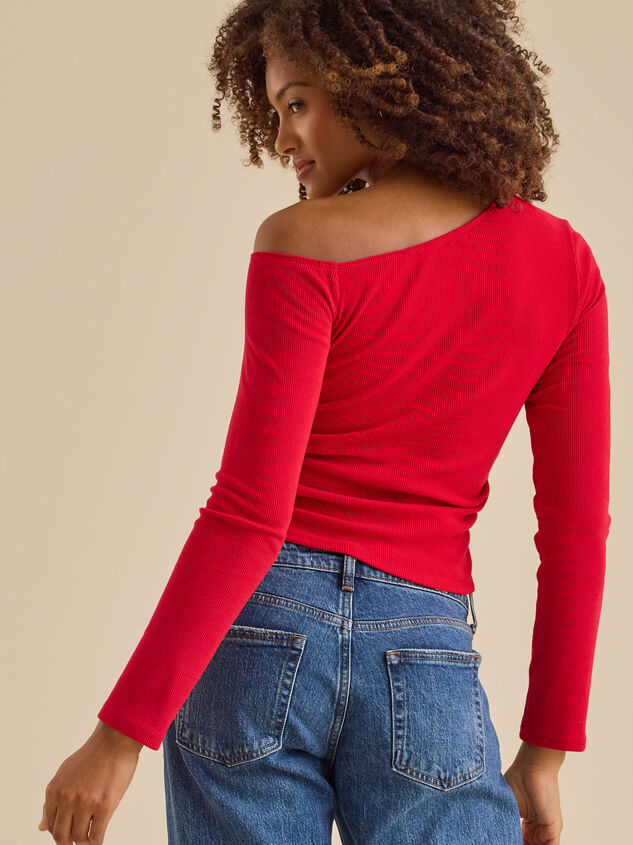 Jeanette Asymmetrical Top Detail 4 - TULLABEE