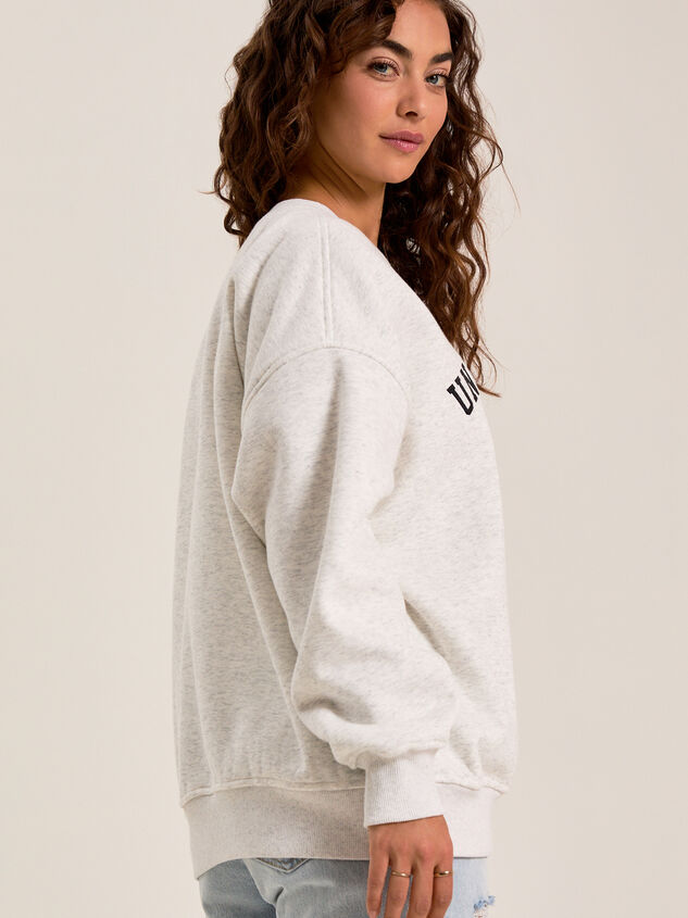 Embroidered United States Sweatshirt Detail 3 - TULLABEE