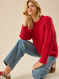 Kassidy Oversized Crew Neck Detail 2 - TULLABEE