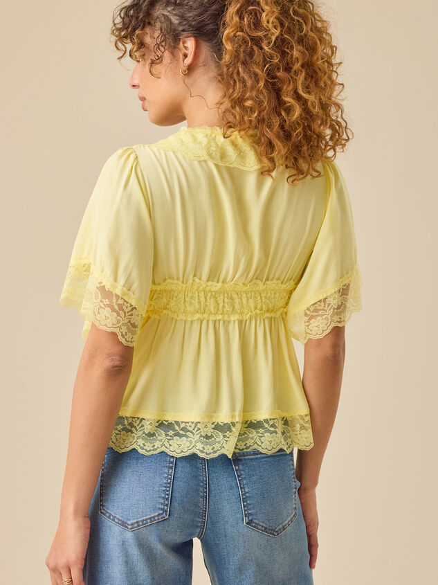 Evanelle Lace Babydoll Top Detail 4 - TULLABEE