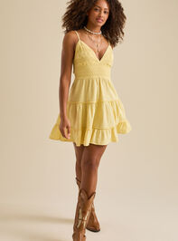Liam Crochet Mini Dress Detail 2 - TULLABEE