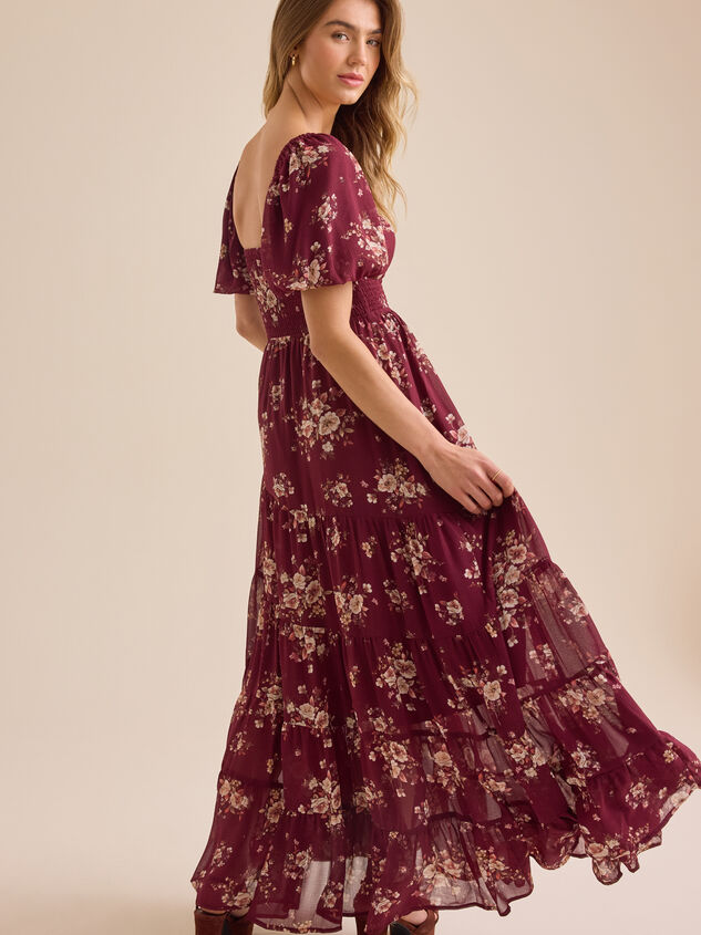 Livia Floral Maxi Dress Detail 5 - TULLABEE