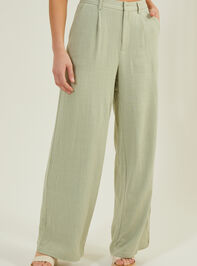Tessa Linen Trouser Pants Detail 3 - TULLABEE