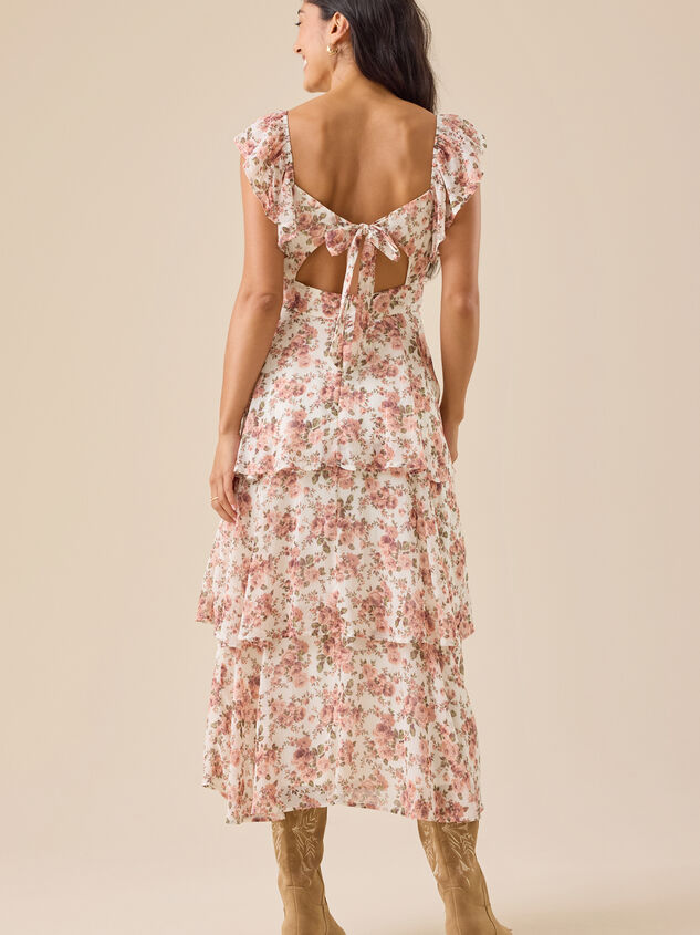 Emilia Midi Dress Detail 5 - TULLABEE