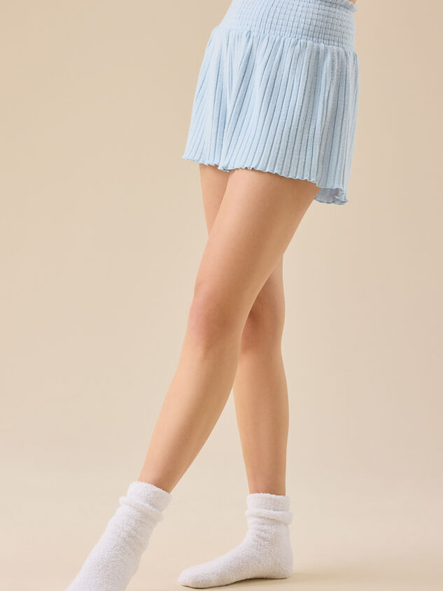 Jodi Ribbed Sleep Shorts Detail 3 - TULLABEE