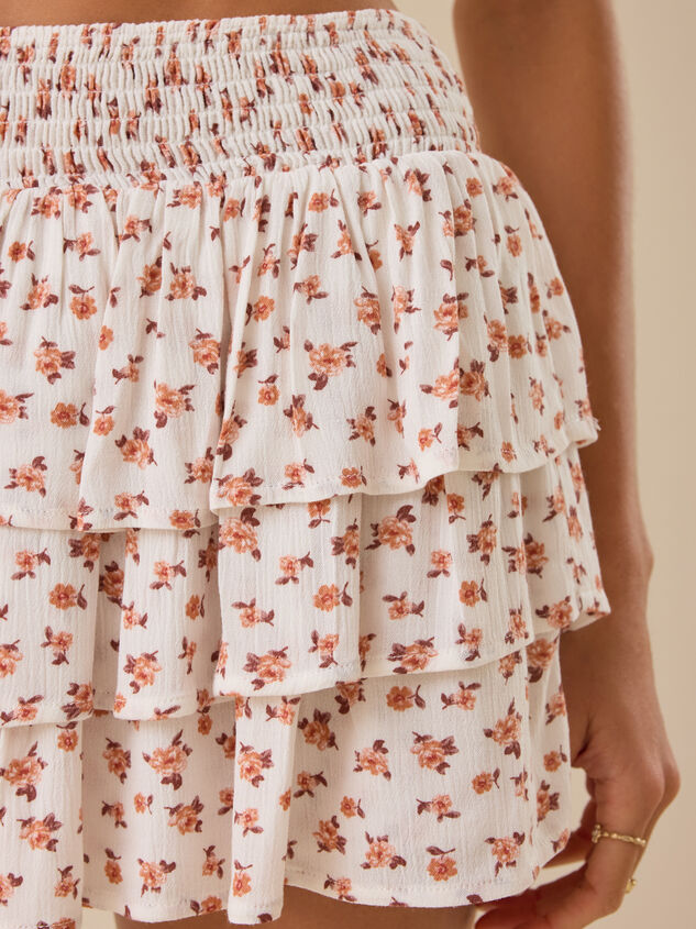 Charlotte Floral Smocked Skirt Detail 4 - TULLABEE