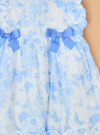 Serene Sky Toddler Dress Detail 2 - TULLABEE