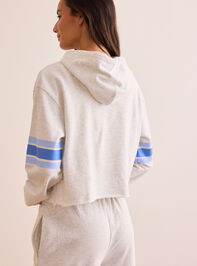 99 Lineup Striped Hoodie Detail 5 - TULLABEE