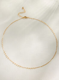 Dainty Ball Chain Necklace Detail 2 - TULLABEE