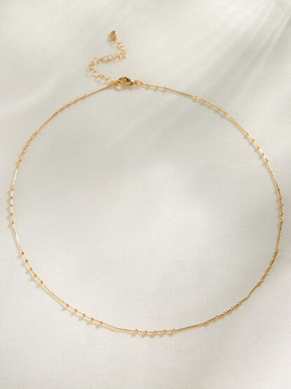 Dainty Ball Chain Necklace - TULLABEE