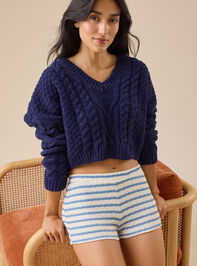 Misha Striped Micro Shorts - TULLABEE
