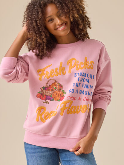 Fresh Picks Sweatshirt - TULLABEE