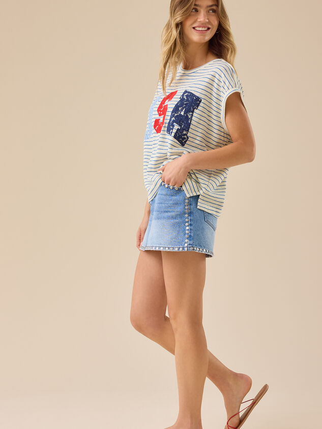 True Spirit USA Boxy Tee Detail 4 - TULLABEE