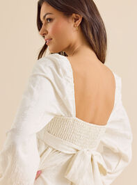 Eileen Jacquard Mini Dress Detail 5 - TULLABEE