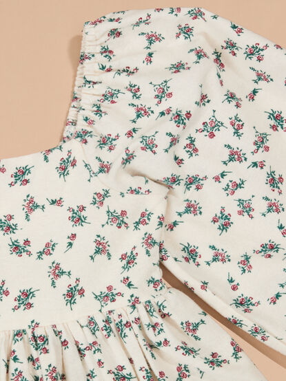 Ella Floral Velvet Toddler Dress - TULLABEE