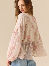 Illea Floral Boho Blouse Detail 4 - TULLABEE