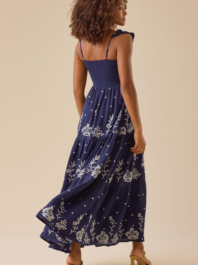 Jen Floral Maxi Dress Detail 5 - TULLABEE