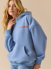 Meet At Sunset Embroidered Hoodie Detail 5 - TULLABEE