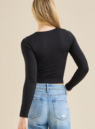 Everyday Seamless High Neck Top Detail 4 - TULLABEE