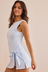 Wander Light Gingham Dress Detail 6 - Altar'd State
