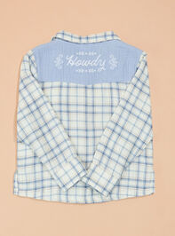 Parker Plaid Polo Shirt Detail 4 - TULLABEE