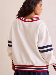 99 Stitched Graphic Sweatshirt Detail 6 - TULLABEE