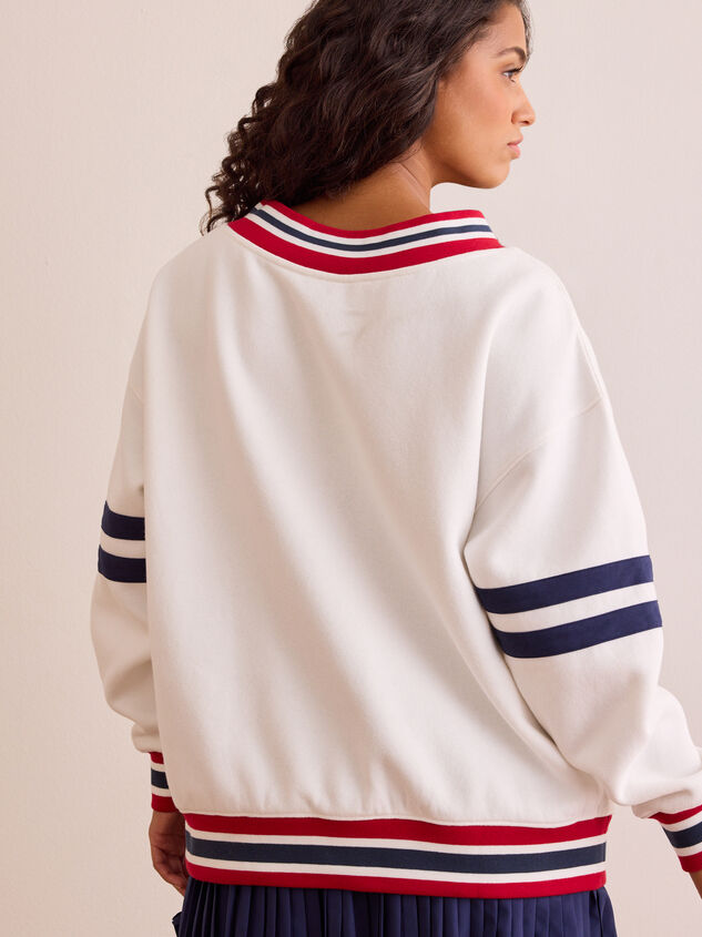 99 Stitched Graphic Sweatshirt Detail 6 - TULLABEE