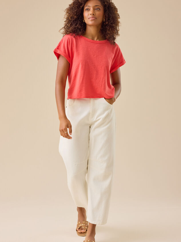 Michaela Boxy Tee Detail 2 - TULLABEE
