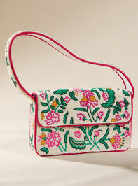 Floral Beaded Bag Detail 2 - TULLABEE