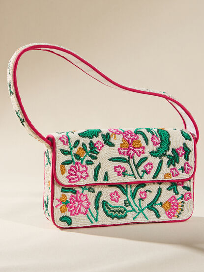 Floral Beaded Bag - TULLABEE