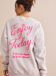 Enjoy Today Pullover Detail 2 - TULLABEE