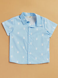 Bunny Hop Button Down Shirt Detail 3 - TULLABEE