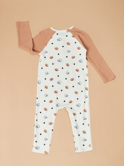 Football Star Henley Romper - TULLABEE