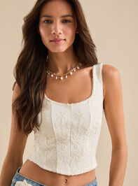 Norma Embroidered Lace Corset - TULLABEE