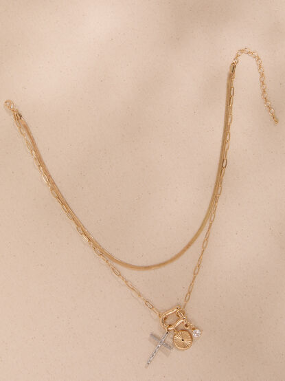 Raegan Mixed Metal Necklace - TULLABEE