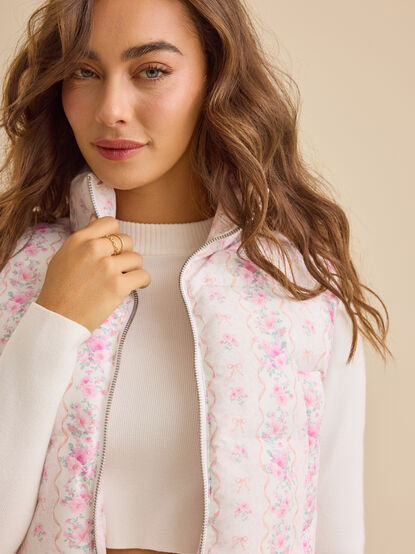Stella Floral Puffer Vest - TULLABEE