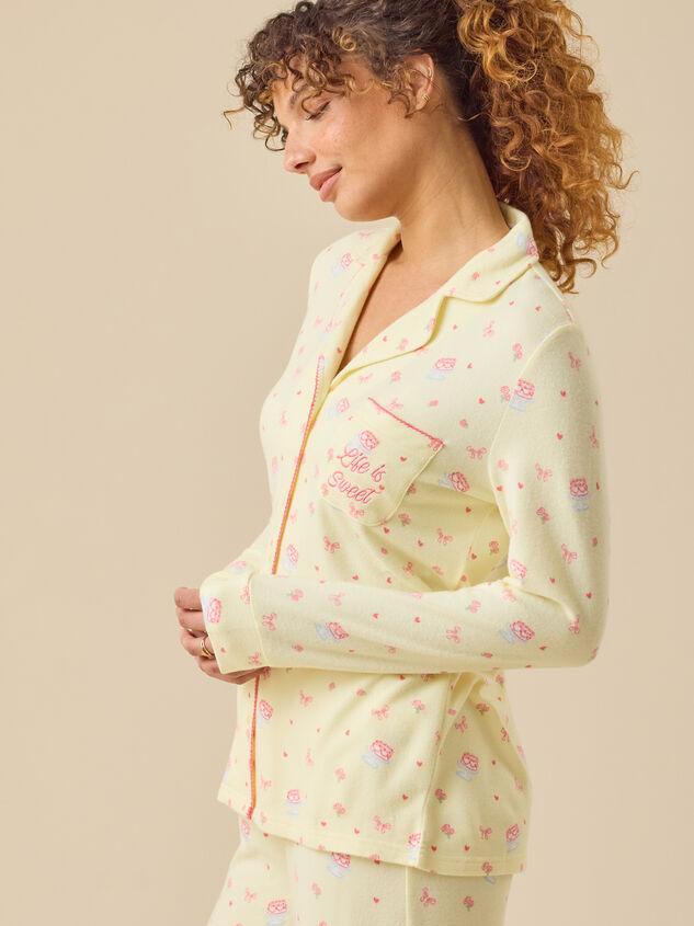 Life Is Sweet Sleep Top Detail 3 - TULLABEE