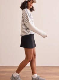 Power To The Stripe Cardigan Detail 3 - TULLABEE