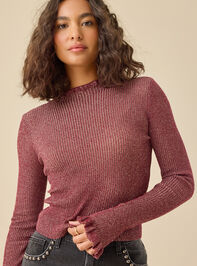 Camille Mock Neck Top Detail 3 - TULLABEE