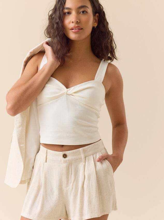 Laila Linen Trouser Short - TULLABEE